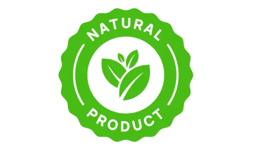 100 percent natural ingredients badge
